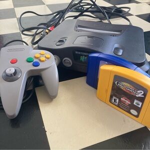 Nintendo 64 with Memory Expansion Pack, Controller, & Tony Hawk Pro Skater 1 & 2